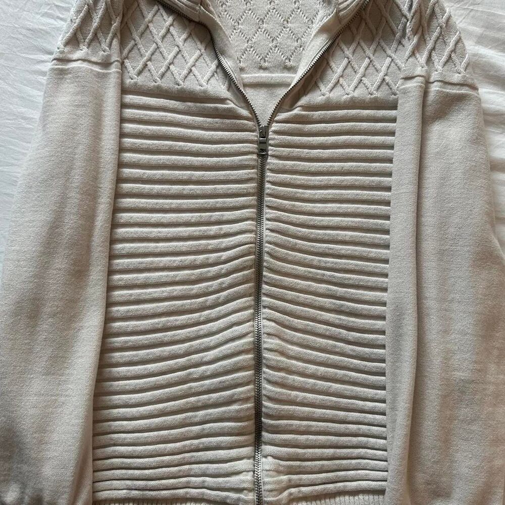Unbranded Women's Cream and White Jacket